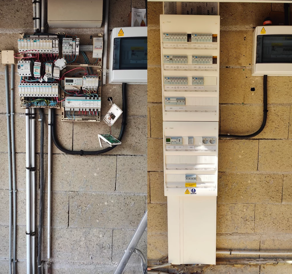 OuestOhm : Installation multi-borne IRVE pour parkings d'entreprise renovation tableau électrique villa conforme NF C 15-100