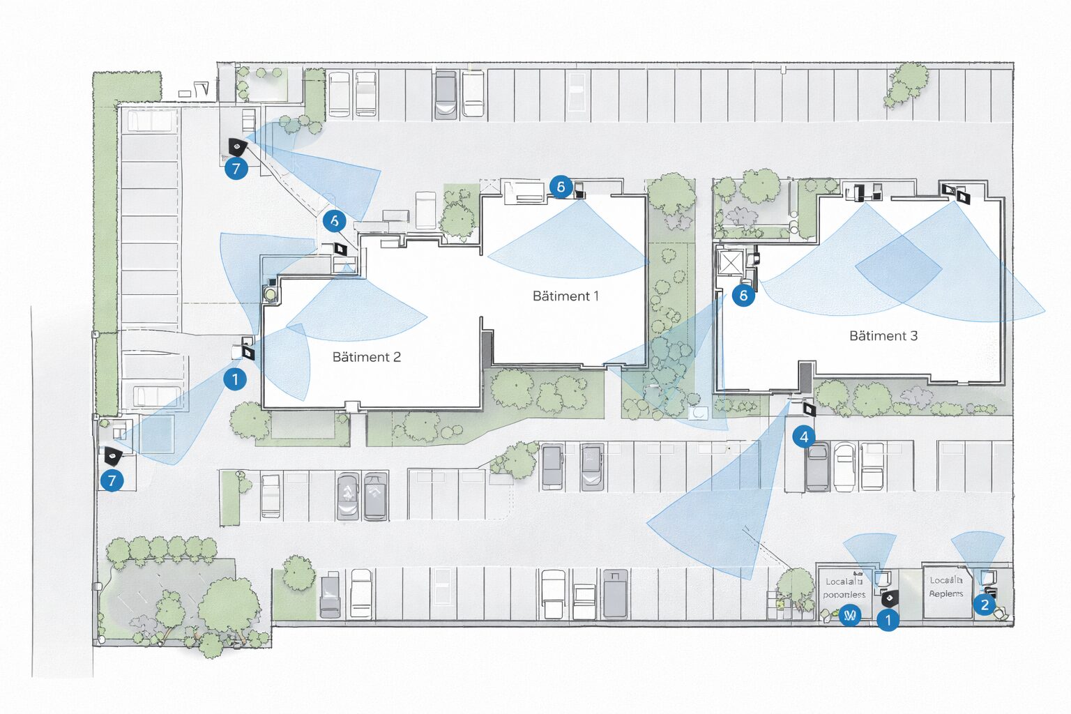 thermostat airzone plan implantation videosurveillance copro nantes