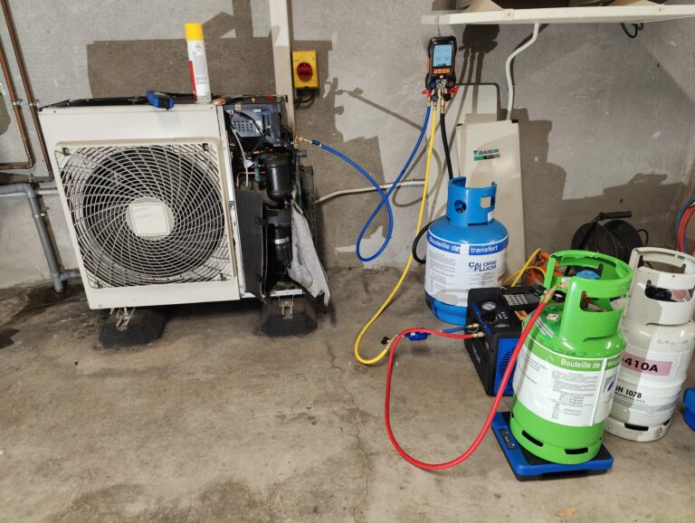 reparation fuite climatisation nantes